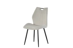 Stuhl CHRISTIN, 2er Set creme Samt B/H/T: ca. 52x58x75 cm