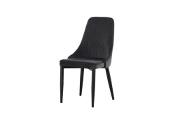 Stuhl CLAUDIA, 2er Set anthrazit B/H/T: ca. 44x88x58 cm