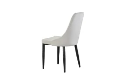 Stuhl CLAUDIA, 2er Set creme Samt B/H/T: ca. 44x88x58 cm