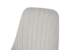 Stuhl CLAUDIA, 2er Set creme Samt B/H/T: ca. 44x88x58 cm