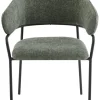 Stuhl CURVE, 2er-Set grün Stoff B/H/T: ca. 60x86x58 cm