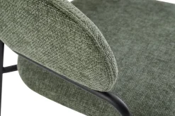 Stuhl CURVE, 2er-Set grün Stoff B/H/T: ca. 60x86x58 cm
