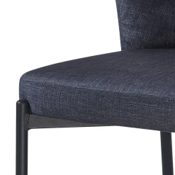 Stuhl Dora dunkelgrau Velourstoff
