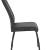 Stuhl Elif anthrazit grau Metall Webstoff