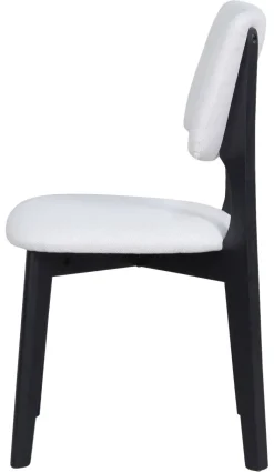 Stuhl ELSA, 2er-Set beige Webstoff B/H/T: ca. 48x87x54 cm