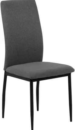 Stuhl Elsa grau Microfaser B/H/T: ca. 43x92,5x53 cm