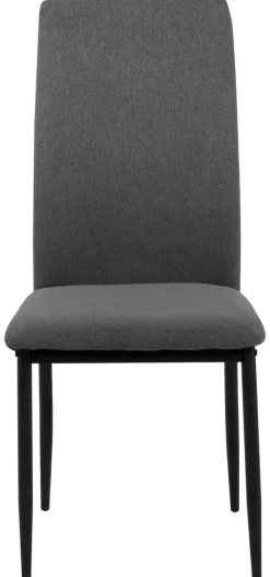 Stuhl Elsa grau Microfaser B/H/T: ca. 43x92,5x53 cm