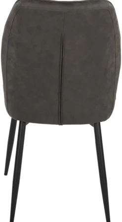 Stuhl Emm anthrazit schwarz Microfaser Metall