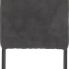 Stuhl 4er Set ELIF III anthrazit Vintage grau Microfaser Metall B/H/T: ca. 44x96x64 cm