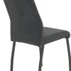 Stuhl 4er Set ELIF III anthrazit grau Microfaser Metall B/H/T: ca. 44x96x64 cm