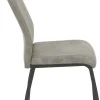 Stuhl 4er Set ELIF III grau Vintage grau Microfaser Metall B/H/T: ca. 44x96x64 cm