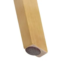 Stuhl 2er-Set grau grau natur Kunststoff Kunstleder Echtholz B/H/T: ca. 49x87x52 cm