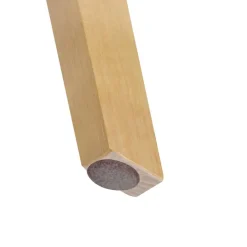 Stuhl 2er-Set hellgrau natur Stoff Echtholz B/H/T: ca. 49x87x52 cm
