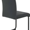 Stuhl 2er Set LINN anthrazit Webstoff B/H/T: ca. 43x92x52 cm