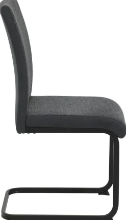 Stuhl 2er Set LINN anthrazit Webstoff B/H/T: ca. 43x92x52 cm