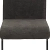 Stuhl 4er Set LINN braun schwarz Webstoff Metall B/H/T: ca. 43x92x52 cm