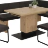 Stuhl 2er Set LINN braun Webstoff B/H/T: ca. 43x92x52 cm