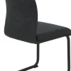 Stuhl 2er Set PIA anthrazit Vintage schwarz Microfaser Metall B/H/T: ca. 42x89x59 cm