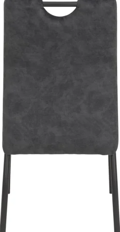 Stuhl Evelyn anthrazit Microfaser B/H/T: ca. 50x97x62 cm