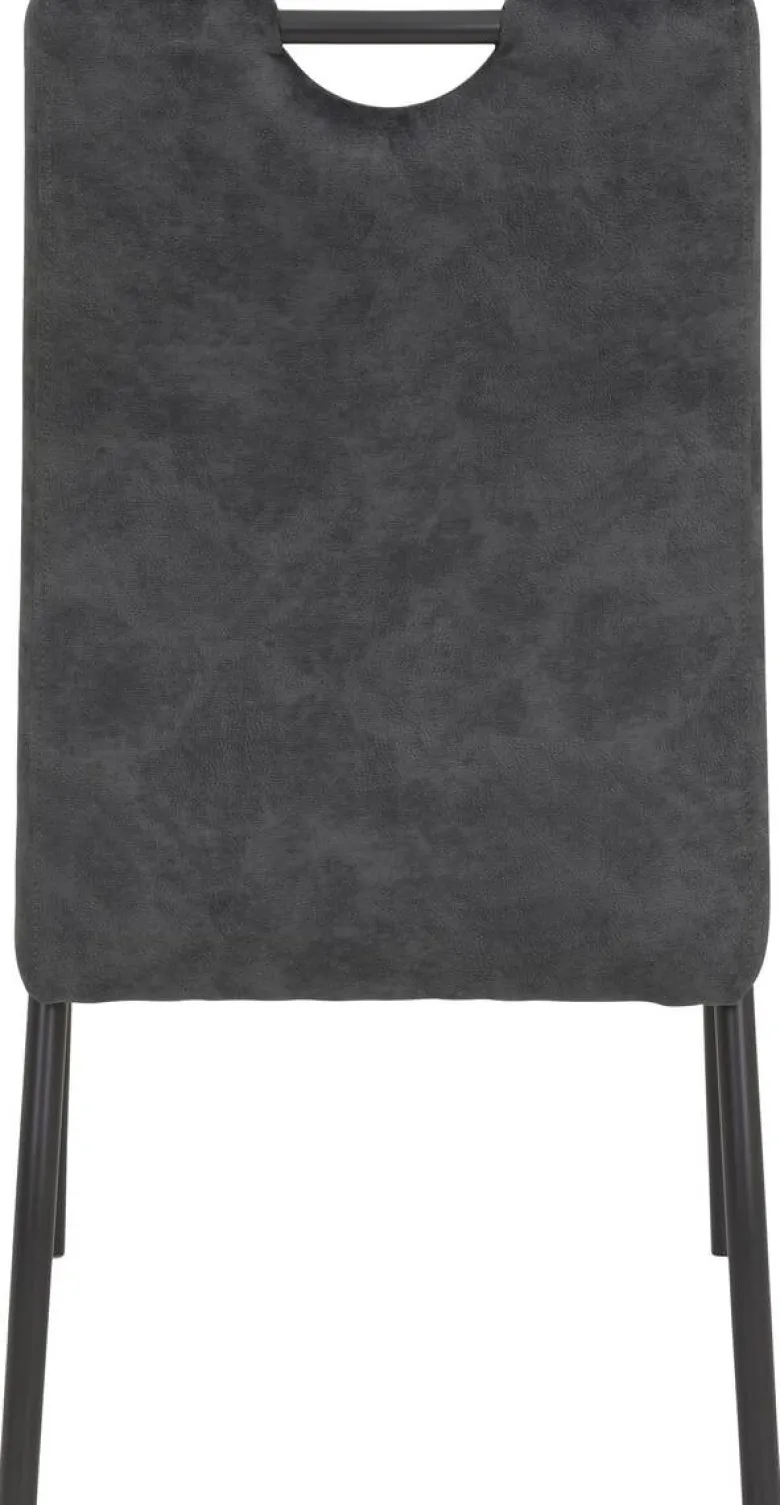 Stuhl Evelyn anthrazit Microfaser B/H/T: ca. 50x97x62 cm