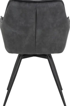 Stuhl Florentina 2er Set anthrazit Vintage Samtoptik B/H/T: ca. 49x84x63 cm