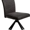 Stuhl Georgia anthrazit Microfaser B/H/T: ca. 47x95x46 cm