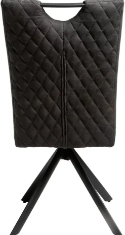 Stuhl Georgia anthrazit Microfaser B/H/T: ca. 47x95x46 cm