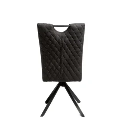 Stuhl Georgia anthrazit Microfaser B/H/T: ca. 47x95x46 cm
