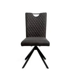 Stuhl Georgia anthrazit Microfaser B/H/T: ca. 47x95x46 cm
