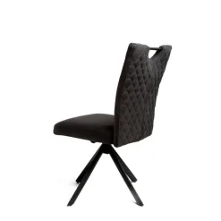 Stuhl Georgia anthrazit Microfaser B/H/T: ca. 47x95x46 cm