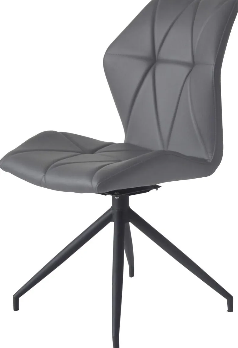 Stuhl grau B/H/T: ca. 52x90x62 cm