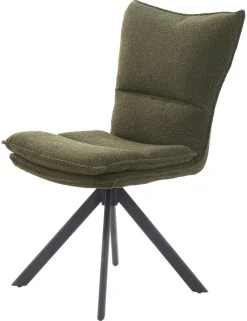 Stuhl grün Webstoff B/H/T: ca. 52x91x61 cm
