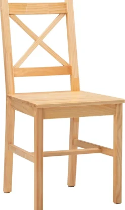 Stuhl Harry natur Holz B/H/T: ca. 47x86x41 cm