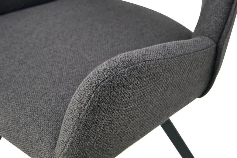 Stuhl HELEN, 2er Set anthrazit Stoff B/H/T: ca. 56x91x63 cm