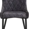 Stuhl Jackson anthrazit Samtoptik B/H/T: ca. 51x95x60 cm