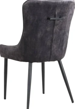 Stuhl Jackson anthrazit Samtoptik B/H/T: ca. 51x95x60 cm