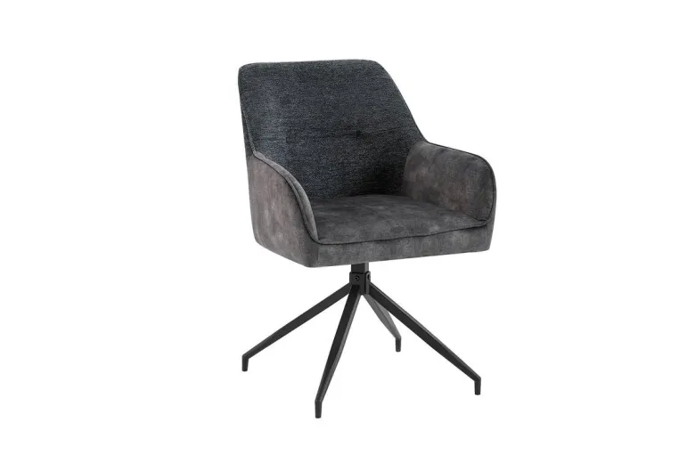 Stuhl JACKY 2er-Set anthrazit B/H/T: ca. 62x87x56 cm