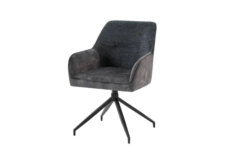 Stuhl JACKY 2er-Set anthrazit B/H/T: ca. 62x87x56 cm