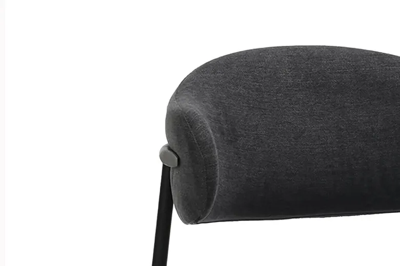 Stuhl JERSEY 2er-Set. dunkelgrau Webstoff B/H/T: ca. 58x78x54,5 cm