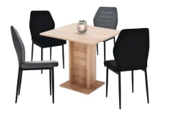 Stuhl Jimmy dunkelgrau Samtoptik B/H/T: ca. 42x87,5x57 cm