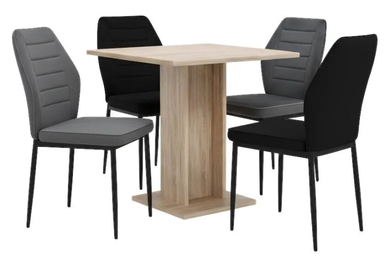 Stuhl Jimmy dunkelgrau Samtoptik B/H/T: ca. 42x87,5x57 cm