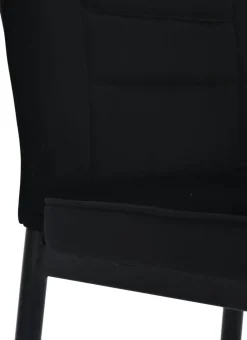 Stuhl Jimmy schwarz Samtoptik B/H/T: ca. 42x87,5x57 cm