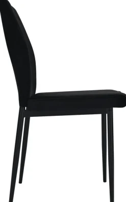 Stuhl Jimmy schwarz Samtoptik B/H/T: ca. 42x87,5x57 cm