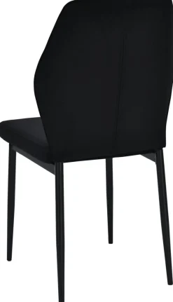 Stuhl Jimmy schwarz Samtoptik B/H/T: ca. 42x87,5x57 cm