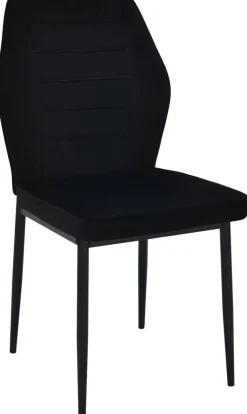 Stuhl Jimmy schwarz Samtoptik B/H/T: ca. 42x87,5x57 cm