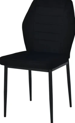 Stuhl Jimmy schwarz Samtoptik B/H/T: ca. 42x87,5x57 cm