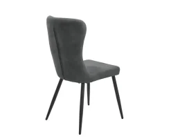 Stuhl Kate grau Samt B/H/T: ca. 60x94,5x51,5 cm