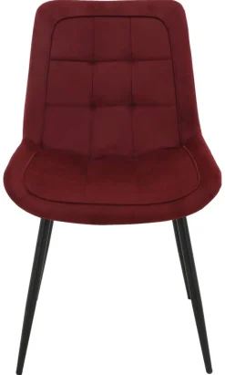 Stuhl KIRA bordeaux Samtoptik B/H/T: ca. 59,5x82,5x49 cm
