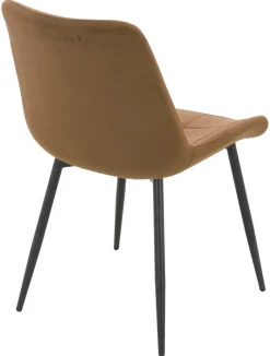 Stuhl KIRA braun Samtoptik B/H/T: ca. 59,5x82,5x49 cm