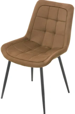 Stuhl KIRA braun Samtoptik B/H/T: ca. 59,5x82,5x49 cm